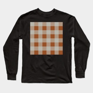 Little Critter Plaid - Pale Turquoise and Brown Long Sleeve T-Shirt